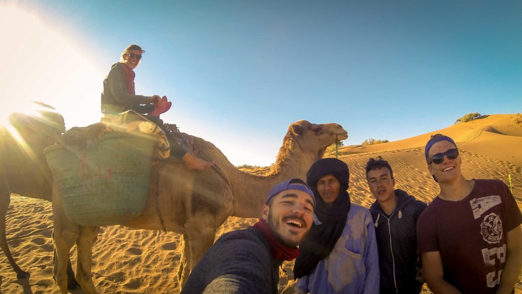 Group photo from our Sahara adventure