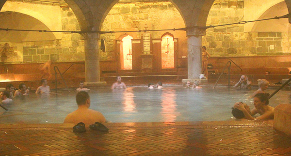 Budapest Bath Houses inside Rudas bathhouse