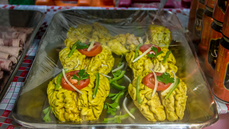 Kebab Brain a traditional iranian food