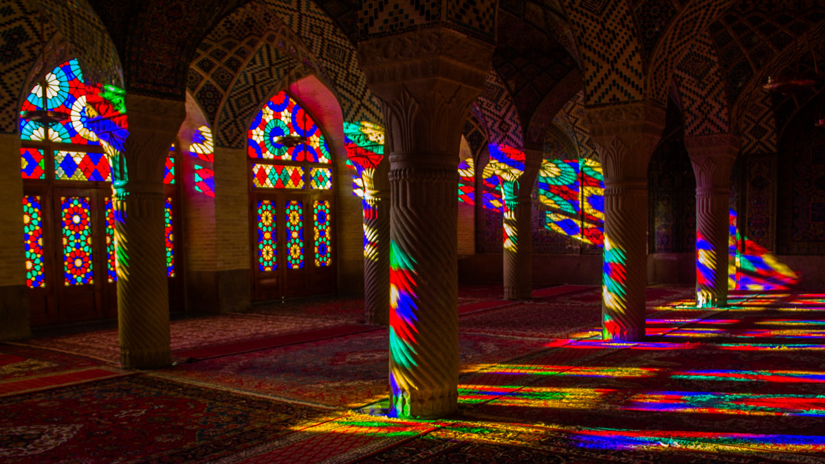 Budget backpacking iran-2 Pink mosque Iran